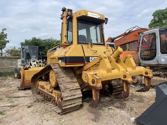 สีเดิม Caterpillar D6N XL บูลโดเซอร์ขนาดเล็กมือสองที่มีไฮดรอลิก Ripper