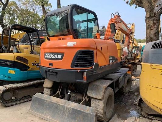 เครื่องขุดล้อมือสอง Doosan DX60W ในสภาพดีเยี่ยม/ เครื่องขุดล้อมือสอง Doosan Mini สําหรับขาย