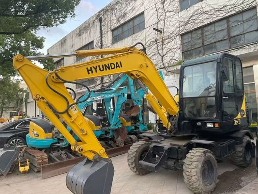 ใช้ R60W-7 มินิ Hyundai เครื่องขุดล้อ ที่มั่นคงและมีประสิทธิภาพสูง