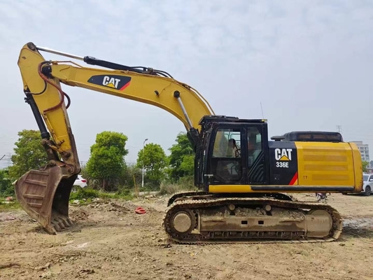 2017 ปีที่ใช้ Crawler Caterpillar 336E Excavator สีเดิม 36 ตัน สําหรับเหมืองแร่
