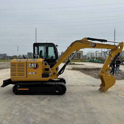 305.5E2 มินิ ใช้ CAT Excavator Caterpillar 303.5E CR การทํางานเรียบร้อย