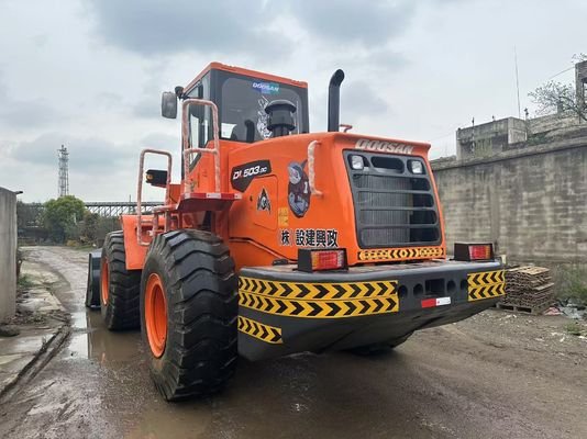 2022 ปี ใช้รถบรรทุกล้อ Doosan DL503-9C 5 ตันรถบรรทุกล้อ ความสามารถด้านต่าง ๆ