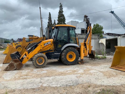 ปี 2020 JCB 3CX ECO เครื่องบรรทุกแทรกเตอร์มือสอง Backhoe 4 ล้อ ผลิตสูง