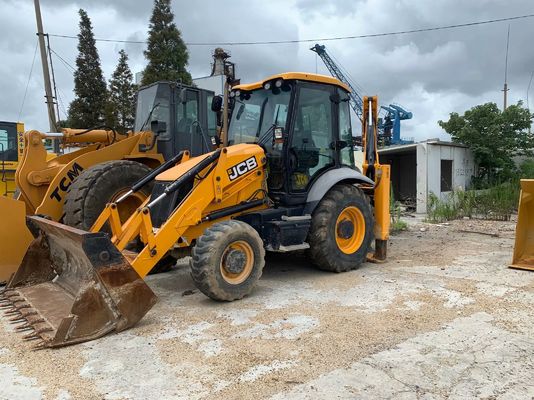 ปี 2020 JCB 3CX ECO เครื่องบรรทุกแทรกเตอร์มือสอง Backhoe 4 ล้อ ผลิตสูง