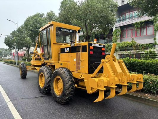 ญี่ปุ่นเดิม 140H Caterpillar Motor Grader การใช้งานความปลอดภัยมือสอง