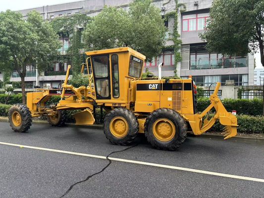 ญี่ปุ่นเดิม 140H Caterpillar Motor Grader การใช้งานความปลอดภัยมือสอง