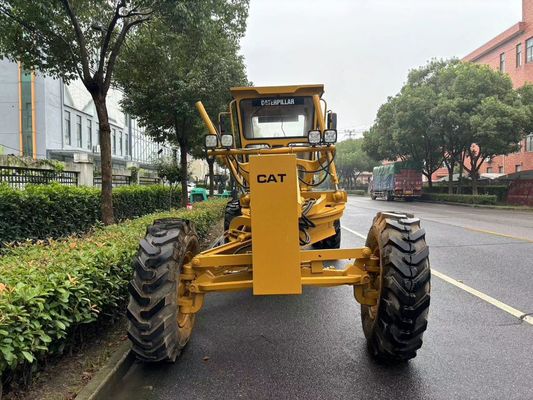 ญี่ปุ่นเดิม 140H Caterpillar Motor Grader การใช้งานความปลอดภัยมือสอง