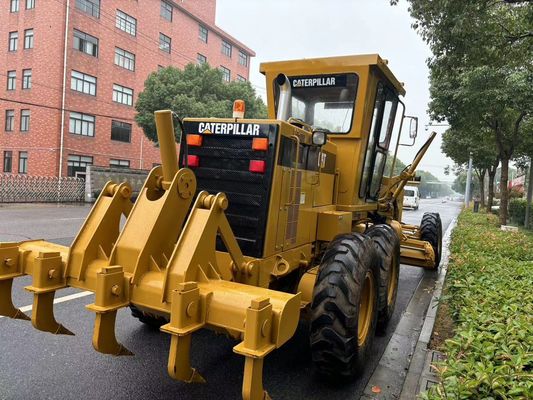 ญี่ปุ่นเดิม 140H Caterpillar Motor Grader การใช้งานความปลอดภัยมือสอง