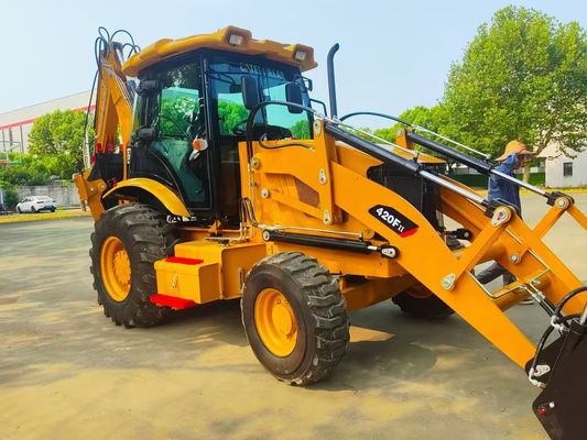 420F เครื่องบรรทุกถังยาง Caterpillar ที่ใช้แล้ว CAT ความเร็วสูง ประหยัดพลังงาน