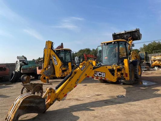 JCB 4CX ECO มือสอง Backhoe Loader ยาวนานสําหรับการก่อสร้าง