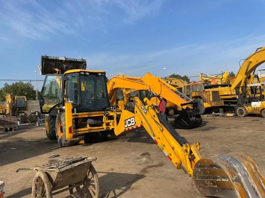 JCB 4CX ECO มือสอง Backhoe Loader ยาวนานสําหรับการก่อสร้าง