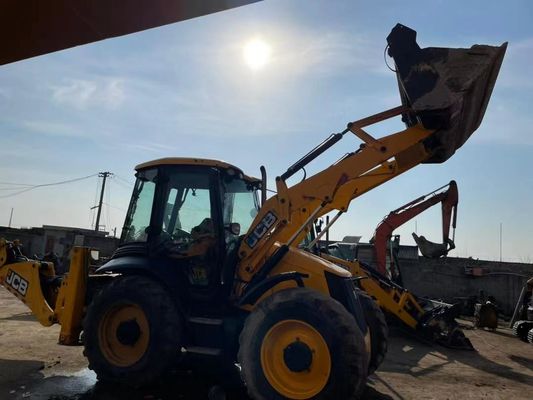 JCB 4CX ECO มือสอง Backhoe Loader ยาวนานสําหรับการก่อสร้าง
