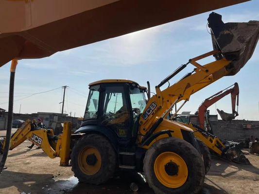 JCB 4CX ECO มือสอง Backhoe Loader ยาวนานสําหรับการก่อสร้าง