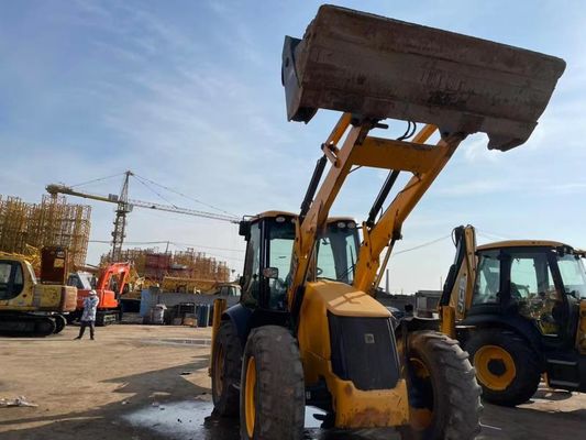 JCB 4CX ECO มือสอง Backhoe Loader ยาวนานสําหรับการก่อสร้าง