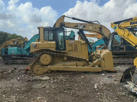 แท้ของญี่ปุ่น ความเห็นใช้ Crawler Bulldozer การดําเนินงานความปลอดภัย CAT D6R LGP Dozer