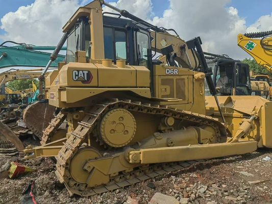 แท้ของญี่ปุ่น ความเห็นใช้ Crawler Bulldozer การดําเนินงานความปลอดภัย CAT D6R LGP Dozer