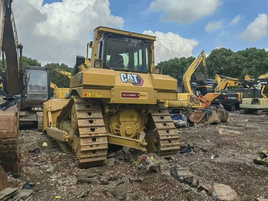 แท้ของญี่ปุ่น ความเห็นใช้ Crawler Bulldozer การดําเนินงานความปลอดภัย CAT D6R LGP Dozer