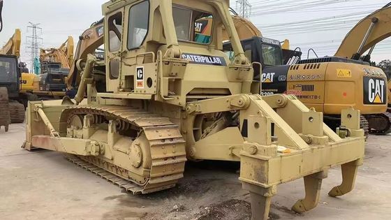 แรง Caterpillar มือสอง D7G Dozer ประสิทธิภาพพลังงาน 6 Way Blade