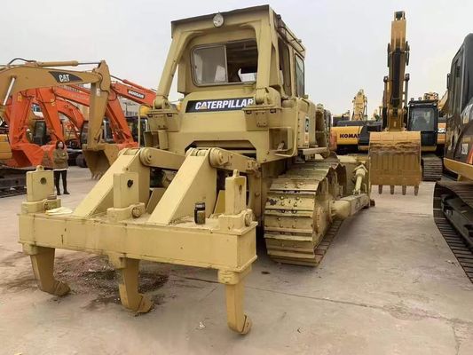 แรง Caterpillar มือสอง D7G Dozer ประสิทธิภาพพลังงาน 6 Way Blade