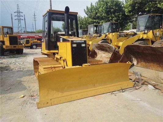 6 Way Blade Mini บูลโดเซอร์มือสอง Caterpillar D4C LGP Crawler บูลโดเซอร์ติด