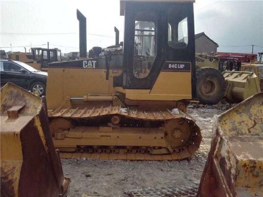 6 Way Blade Mini บูลโดเซอร์มือสอง Caterpillar D4C LGP Crawler บูลโดเซอร์ติด