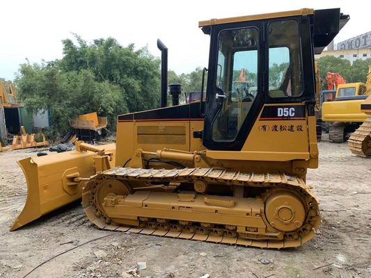 รุ่นเดิมของญี่ปุ่น มินิ บูลโดเซอร์มือสอง Caterpillar D5C XL ใช้งานได้อย่างมั่นคง