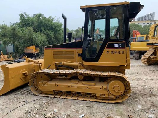 รุ่นเดิมของญี่ปุ่น มินิ บูลโดเซอร์มือสอง Caterpillar D5C XL ใช้งานได้อย่างมั่นคง