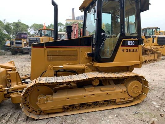 รุ่นเดิมของญี่ปุ่น มินิ บูลโดเซอร์มือสอง Caterpillar D5C XL ใช้งานได้อย่างมั่นคง