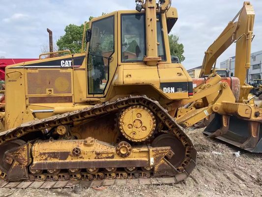 สีเดิม Caterpillar D6N XL บูลโดเซอร์ขนาดเล็กมือสองที่มีไฮดรอลิก Ripper