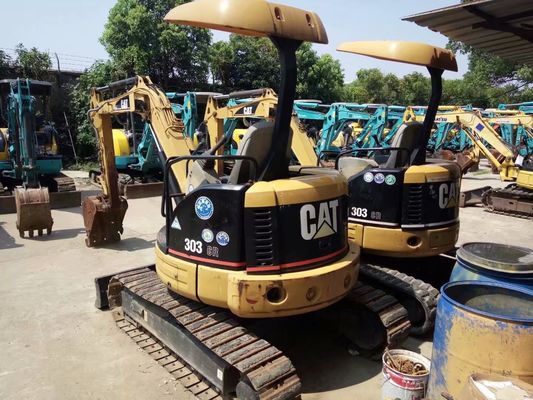 สีเดิม 303 CR เครื่องขุด CAT ที่ใช้แล้ว ประสิทธิภาพการใช้พลังงาน เครื่องขุด CAT ที่ใช้แล้ว
