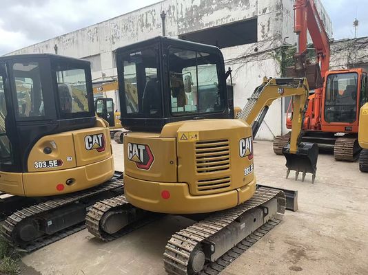 ประสิทธิภาพพลังงาน ใช้ CAT Excavator Crawler Caterpillar 303.5 E CR กันสนิม