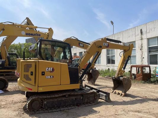 Caterpillar 306.5 มือสอง Mini Digger ประสิทธิภาพเชื้อเพลิงสําหรับอาคาร