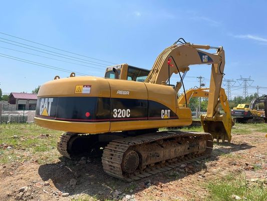 320C เครื่องขุด CAT ที่ใช้แล้ว Caterpillar เครื่องขุด 20 ตัน การดําเนินงานความปลอดภัย