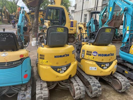 Japan Komatsu PC10MR-2 เครื่องขุดมือสองสําหรับทํางานภายในบ้าน