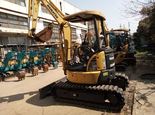Komatsu PC30MR-2 เครื่องขุดไฮดรอลิกมือสอง PC35MR-2 PC40MR-2 ของญี่ปุ่น