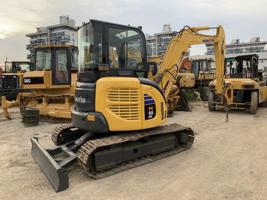 Komatsu PC55MR-2 เครื่องขุดมือสองญี่ปุ่น ขนาดเล็ก