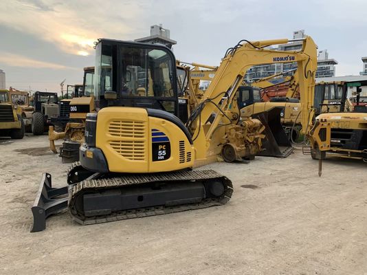 Komatsu PC55MR-2 เครื่องขุดมือสองญี่ปุ่น ขนาดเล็ก
