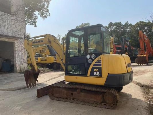 สีเดิม ใช้เครื่องขุด Komatsu PC56MR-2 ในสภาพดีเยี่ยม