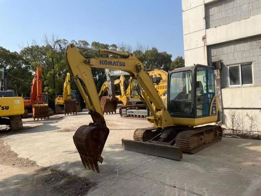 สีเดิม ใช้เครื่องขุด Komatsu PC56MR-2 ในสภาพดีเยี่ยม