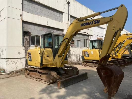 สีเดิม ใช้เครื่องขุด Komatsu PC56MR-2 ในสภาพดีเยี่ยม