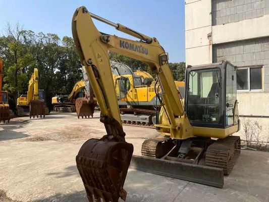 สีเดิม ใช้เครื่องขุด Komatsu PC56MR-2 ในสภาพดีเยี่ยม