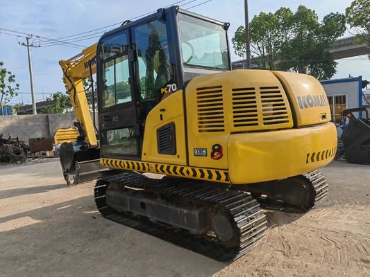 เครื่องขุดของญี่ปุ่นเดิม Komatsu PC70-8 เครื่องขุดชนิด Crawler