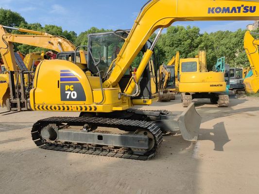 เครื่องขุดของญี่ปุ่นเดิม Komatsu PC70-8 เครื่องขุดชนิด Crawler