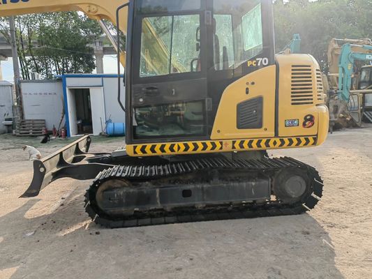 เครื่องขุดของญี่ปุ่นเดิม Komatsu PC70-8 เครื่องขุดชนิด Crawler