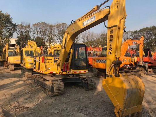 ประหยัดพลังงาน ใช้ Komatsu PC130 6 Crawler ความมั่นคงสูง สีเดิม