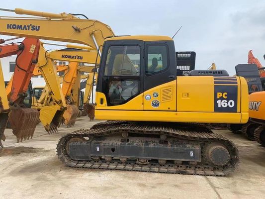 ญี่ปุ่น Komatsu PC160LC-7 Mini Crawler Excavator มือสอง พร้อมเครื่องยนต์แรง