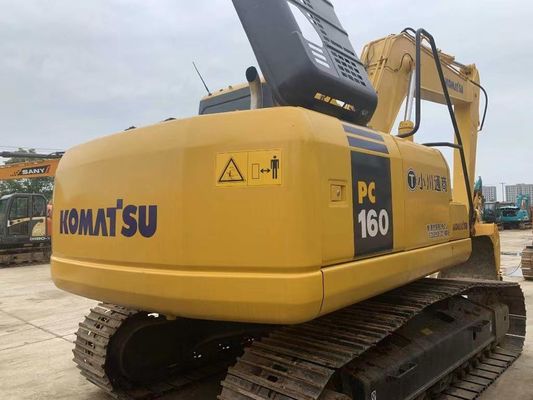 ญี่ปุ่น Komatsu PC160LC-7 Mini Crawler Excavator มือสอง พร้อมเครื่องยนต์แรง