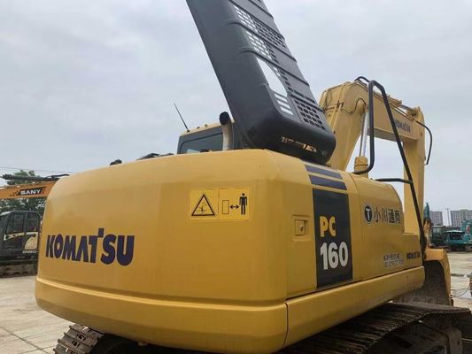 ญี่ปุ่น Komatsu PC160LC-7 Mini Crawler Excavator มือสอง พร้อมเครื่องยนต์แรง