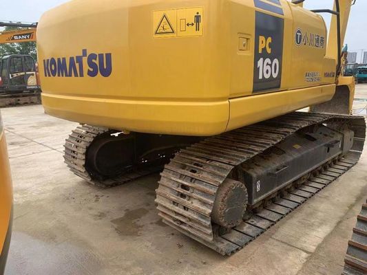 ญี่ปุ่น Komatsu PC160LC-7 Mini Crawler Excavator มือสอง พร้อมเครื่องยนต์แรง