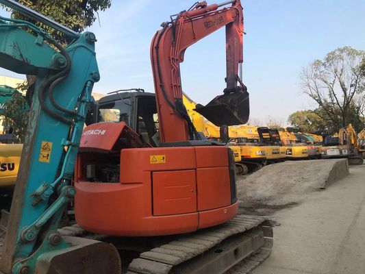 ญี่ปุ่น ใช้ Excavator ZX75US-3 พลังงานประหยัด Hitachi Crawler Excavator